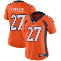 Nike Denver Broncos #27 Steve Atwater Orange Team Color Women's Stitched NFL Vapor Untouchable Limited Jersey