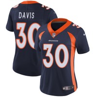 Nike Denver Broncos #30 Terrell Davis Blue Alternate Women's Stitched NFL Vapor Untouchable Limited Jersey
