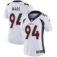 Nike Denver Broncos #94 DeMarcus Ware White Women's Stitched NFL Vapor Untouchable Limited Jersey