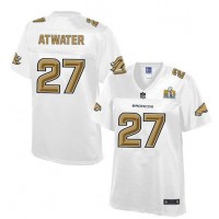 Nike Denver Broncos #27 Steve Atwater White Women's NFL Pro Line Super Bowl 50 Fashion Game Jersey