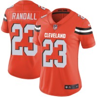 Nike Cleveland Browns #23 Damarious Randall Orange Alternate Women's Stitched NFL Vapor Untouchable Limited Jersey