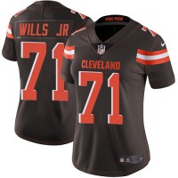Nike Cleveland Browns #71 Jedrick Wills JR Brown Team Color Women's Stitched NFL Vapor Untouchable Limited Jersey