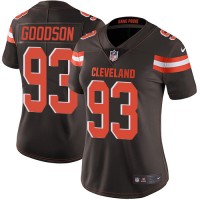Nike Cleveland Browns #93 B.J. Goodson Brown Team Color Women's Stitched NFL Vapor Untouchable Limited Jersey