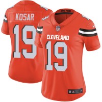 Nike Cleveland Browns #19 Bernie Kosar Orange Alternate Women's Stitched NFL Vapor Untouchable Limited Jersey