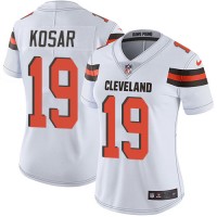 Nike Cleveland Browns #19 Bernie Kosar White Women's Stitched NFL Vapor Untouchable Limited Jersey