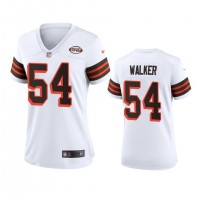Women Cleveland Browns #54 Anthony Walker Nike 1946 Collection Alternate Game Limited NFL Jersey - White