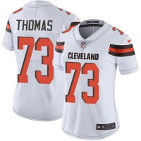 Nike Cleveland Browns #73 Joe Thomas White Women's Stitched NFL Vapor Untouchable Limited Jersey
