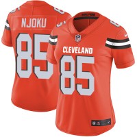 Nike Cleveland Browns #85 David Njoku Orange Alternate Women's Stitched NFL Vapor Untouchable Limited Jersey