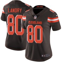 Nike Cleveland Browns #80 Jarvis Landry Brown Team Color Women's Stitched NFL Vapor Untouchable Limited Jersey