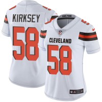 Nike Cleveland Browns #58 Christian Kirksey White Women's Stitched NFL Vapor Untouchable Limited Jersey