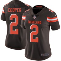 Nike Cleveland Browns #2 Amari Cooper Brown Team Color Women's Stitched NFL Vapor Untouchable Limited Jersey