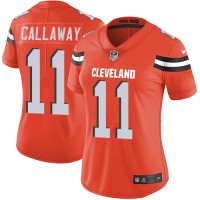 Nike Cleveland Browns #11 Antonio Callaway Orange Alternate Women's Stitched NFL Vapor Untouchable Limited Jersey
