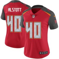 Nike Tampa Bay Buccaneers #40 Mike Alstott Red Team Color Women's Stitched NFL Vapor Untouchable Limited Jersey