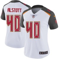 Nike Tampa Bay Buccaneers #40 Mike Alstott White Women's Stitched NFL Vapor Untouchable Limited Jersey
