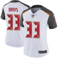 Nike Tampa Bay Buccaneers #33 Carlton Davis III White Women's Stitched NFL Vapor Untouchable Limited Jersey
