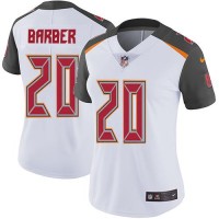 Nike Tampa Bay Buccaneers #20 Ronde Barber White Women's Stitched NFL Vapor Untouchable Limited Jersey