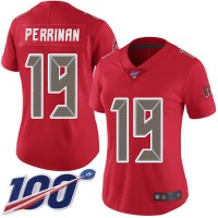 Nike Tampa Bay Buccaneers #19 Breshad Perriman Red Women's Stitched NFL Limited Rush 100th Season Jersey