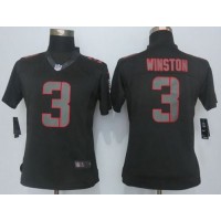 Nike Tampa Bay Buccaneers #3 Jameis Winston Black Impact Women's Stitched NFL Limited Jersey