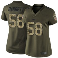 Nike Tampa Bay Buccaneers #58 Shaquil Barrett Green Women's Stitched NFL Limited 2015 Salute to Service Jersey