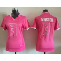 Nike Tampa Bay Buccaneers #3 Jameis Winston Pink Women's Stitched NFL Elite Bubble Gum Jersey