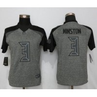 Nike Tampa Bay Buccaneers #3 Jameis Winston Gray Women's Stitched NFL Limited Gridiron Gray Jersey