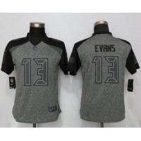 Nike Tampa Bay Buccaneers #13 Mike Evans Gray Women's Stitched NFL Limited Gridiron Gray Jersey