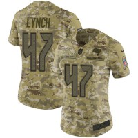 Nike Tampa Bay Buccaneers #47 John Lynch Camo Women's Stitched NFL Limited 2018 Salute to Service Jersey