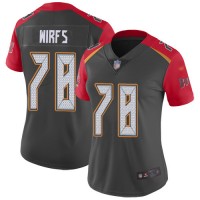 Nike Tampa Bay Buccaneers #78 Tristan Wirfs Gray Women's Stitched NFL Limited Inverted Legend Jersey