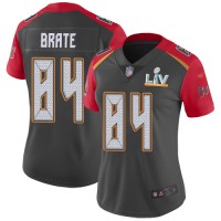 Nike Tampa Bay Buccaneers #84 Cameron Brate Gray Women's Super Bowl LV Bound Stitched NFL Limited Inverted Legend Jersey