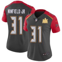 Nike Tampa Bay Buccaneers #31 Antoine Winfield Jr. Gray Women's Super Bowl LV Champions Patch Stitched NFL Limited Inverted Legend Jersey
