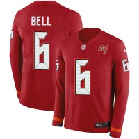 Nike Tampa Bay Buccaneers #6 Le'Veon Bell Red Team Color Women's Stitched NFL Limited Therma Long Sleeve Jersey