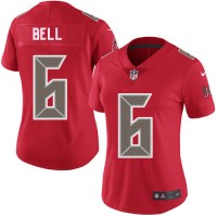 Nike Tampa Bay Buccaneers #6 Le'Veon Bell Red Women's Stitched NFL Limited Rush Jersey
