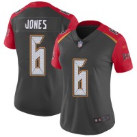 Nike Tampa Bay Buccaneers #6 Julio Jones Gray Women's Stitched NFL Limited Inverted Legend Jersey