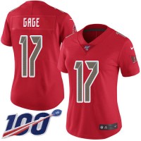 Nike Tampa Bay Buccaneers #17 Russell Gage Red Women's Stitched NFL Limited Rush 100th Season Jersey