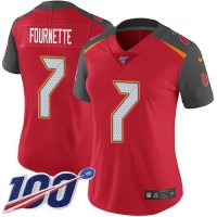 Nike Tampa Bay Buccaneers #7 Leonard Fournette Red Team Color Women's Stitched NFL 100th Season Vapor Untouchable Limited Jersey