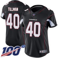 Nike Arizona Cardinals #40 Pat Tillman Black Alternate Women's Stitched NFL 100th Season Vapor Limited Jersey