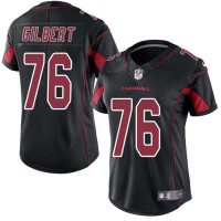 Nike Arizona Cardinals #76 Marcus Gilbert Black Women's Stitched NFL Limited Rush Jersey
