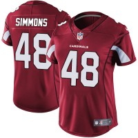 Nike Arizona Cardinals #48 Isaiah Simmons Red Team Color Women's Stitched NFL Vapor Untouchable Limited Jersey