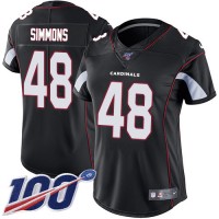 Nike Arizona Cardinals #48 Isaiah Simmons Black Alternate Women's Stitched NFL 100th Season Vapor Untouchable Limited Jersey