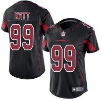 Nike Arizona Cardinals #99 J.J. Watt Black Women's Stitched NFL Limited Rush Jersey