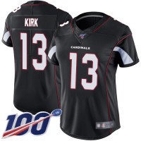 Nike Arizona Cardinals #13 Christian Kirk Black Alternate Women's Stitched NFL 100th Season Vapor Limited Jersey