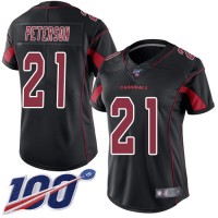 Nike Arizona Cardinals #21 Patrick Peterson Black Women's Stitched NFL Limited Rush 100th Season Jersey