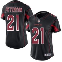 Nike Arizona Cardinals #21 Patrick Peterson Black Women's Stitched NFL Limited Rush Jersey