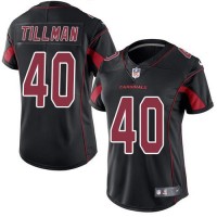Nike Arizona Cardinals #40 Pat Tillman Black Women's Stitched NFL Limited Rush Jersey