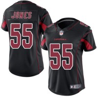 Nike Arizona Cardinals #55 Chandler Jones Black Women's Stitched NFL Limited Rush Jersey