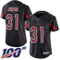 Nike Arizona Cardinals #31 David Johnson Black Women's Stitched NFL Limited Rush 100th Season Jersey