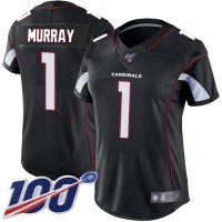 Nike Arizona Cardinals #1 Kyler Murray Black Alternate Women's Stitched NFL 100th Season Vapor Limited Jersey
