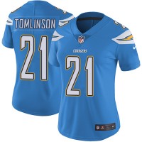 Nike Los Angeles Chargers #21 LaDainian Tomlinson Electric Blue Alternate Women's Stitched NFL Vapor Untouchable Limited Jersey