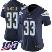 Nike Los Angeles Chargers #33 Derwin James Jr Navy Blue Team Color Women's Stitched NFL 100th Season Vapor Limited Jersey