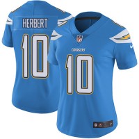Nike Los Angeles Chargers #10 Justin Herbert Electric Blue Alternate Women's Stitched NFL Vapor Untouchable Limited Jersey